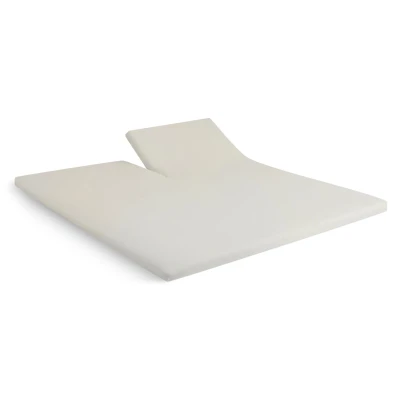 Afbeelding van Beter Bed Select Jersey Hoeslaken voor Splittopper 100% Katoen 180 x 200/210/220 cm Gebroken wit