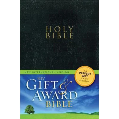 Afbeelding van Gift &amp; award bible NIV black leather lik