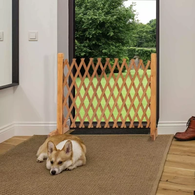 Image de Barrière extensible bois treillis 30 à 150 cm