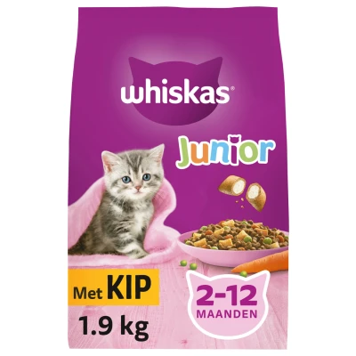 Afbeelding van Whiskas Droog Junior Kip 1,9 KG