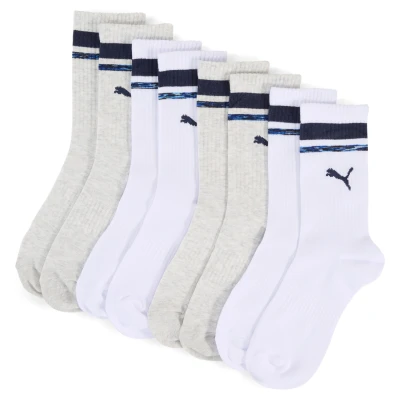 Image de PUMA Boys Heritage Stripe Crew 4P ECOM, Blanc/gris/bleu, 39 42