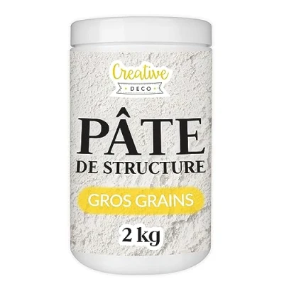 Image de Creative Deco Modeling Paste Pâte de Structure Gros Grains 2kg à Relief