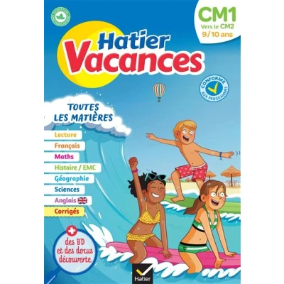 Image de Hatier vacances Cahier de 2025 du CM1 vers le CM2 9/10 ans