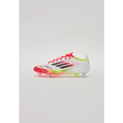 Afbeelding van adidas Performance F50 Elite SOFT Ground Voetbalschoenen met metalen noppen, Heren, Maat: 40 2/3, White/core black/solar yellow Kunststof