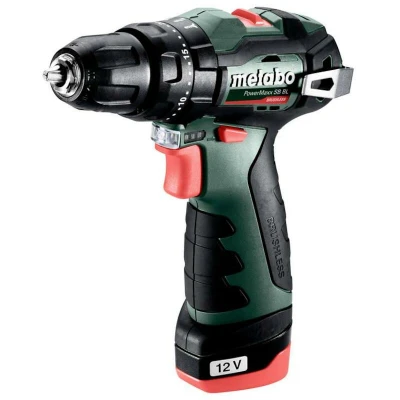 Afbeelding van METABO PowerMaxx SB BL accu klopboorschroefmachine 12V in koffer (2x 2Ah + lader) 601784500