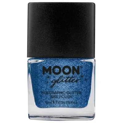 Afbeelding van Moon glitter Holographic nagellak, 14 ml, blauw
