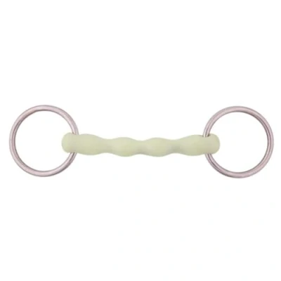 Image de BR Mors de Filet Caoutchouc Apple Mouth 20mm Non Brisé RVS 12,5cm