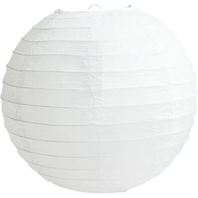 Afbeelding van Matissa Pompons van zijdepapier, honingraatpatroon, lantaarns voor bruiloft, verjaardag, feestdecoratie (10 cm), witte lantaarns)