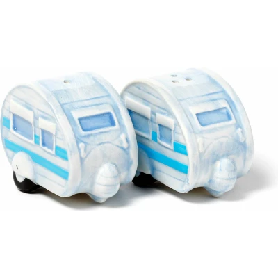 Afbeelding van Puckator Peper en zout stel vakantie caravans keramiek cadeau setje