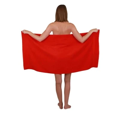 Afbeelding van Betz Badhanddoek, afmetingen: 70 x 140 cm, 100% katoen, premium kleur: rood