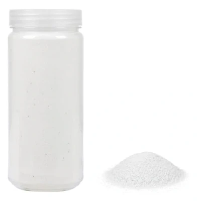 Image de HEKU Sable décoratif blanc de qualité supérieure (environ 750 g) I Grain fin (0,1 0,5 mm) Boîte refermable Polyvalent pour la décoration et les travaux manuels,