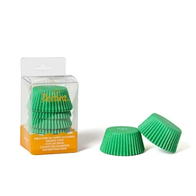 Afbeelding van Decora 0339673 Bakvormpjes, bakpapier, groen, 75 stuks