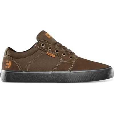 Afbeelding van Etnies Barge Unisex Sneakers laag, Heren, Maat: 38.5, Brown/black Leer en textiel
