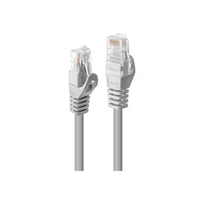 Image de Lindy Cordon de raccordement RJ 45 (M) pour 3 m UTP CAT 5e moulé sans crochet gris (pack 50)