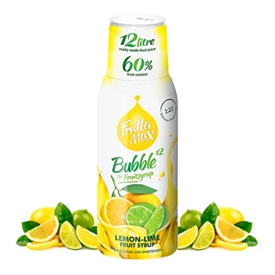 Image de FruttaMax Concentré de sirop fruits Moins sucre avec 60% convient pour machine à soda 500ml (Citron chaux)