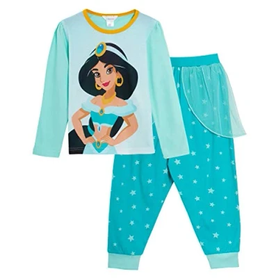 Afbeelding van Disney Prinses Jasmine Kostuumpyjama voor meisjes, lange pyjama, Jasmijn