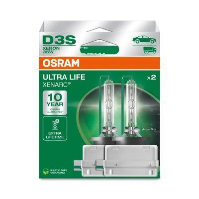 Image de 2 ampoules osram d3s ultra life xenarc