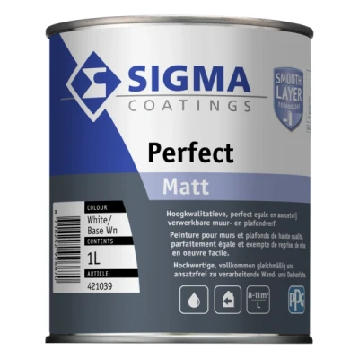 Afbeelding van Sigma Perfect Matt 1 liter Muurverven