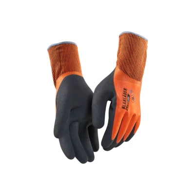 Afbeelding van Blaklader Werkhandschoen gevoerd latex gecoat 2962 1451 High Vis Oranje