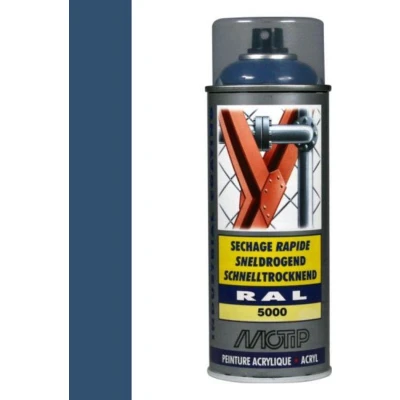 Afbeelding van Motip industrial acryllak hoogglans RAL 5000 violet blauw 400 ml