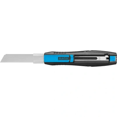 Afbeelding van Martor 38000102 veiligheidsmes Secunorm 380 18 mm 78 bandstaal zwart/cyaan 1 stuk(s)
