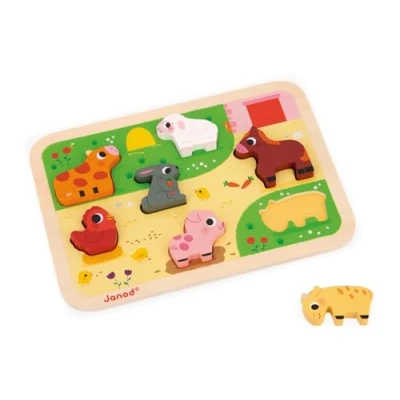 Image de Jeu d&#039;éveil Janod Chunky Puzzle à la ferme