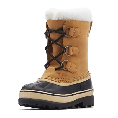Image de Sorel Mixte Enfant Caribou WP Bottes d&#039;hiver, Buff Youth, 35 EU