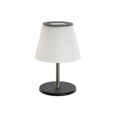 Afbeelding van Bureaulamp Home ESPRIT Wit Zwart PVC Roestvrij staal Aluminium 18 x 26,5 cm