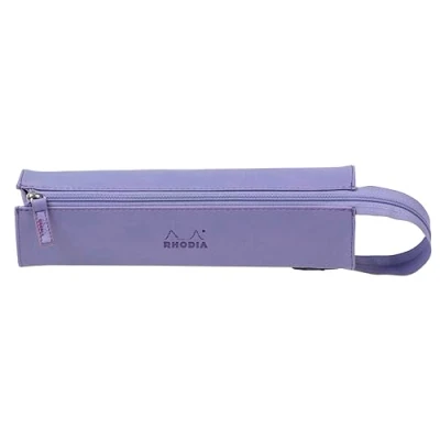 Afbeelding van RHODIA 319019C pennenetui Rhodiarama Iris 23 x 5 cm platte opening voor gebruik als kunstleer opslag van pennen, potloden, viltstiften, kleine benodigdheden