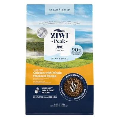 Afbeelding van Ziwi Peak Steam &amp; Dried kattenvoeding Kip 2,2 kg