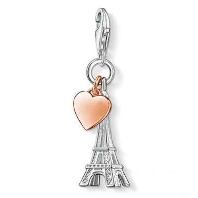 Afbeelding van Thomas Sabo Bedels met sluiting dames zilver 0981 007 10, 750 roségoud verguld, 925 sterling zilver, Geen edelsteen
