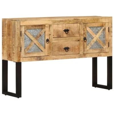 Afbeelding van Dressoir 110x30x74 cm ruw mangohout