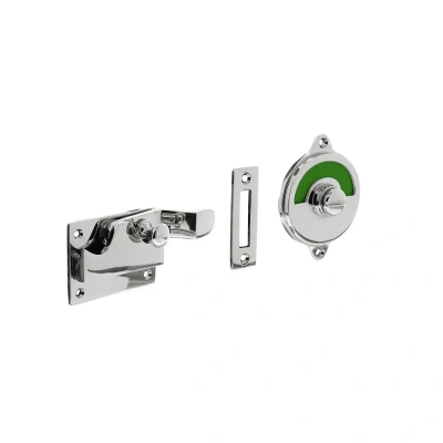 Afbeelding van Intersteel WC overslag met bocht rood / groen chroom