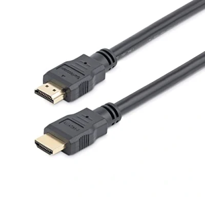 Image de StarTech.com C?ble HDMI haute vitesse Ultra HD 4K x 2K de 30 cm Cordon vers M/M Noir Plaqu?s or câble