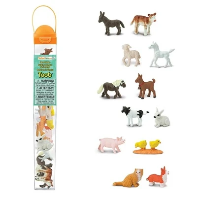 Afbeelding van Safari Speelfiguren Toob Set Baby&#039;s Boerderijdieren
