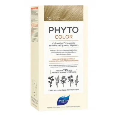 Afbeelding van Phyto Coloration des cheveux Phytocolor permanente 10 Blond extra clair