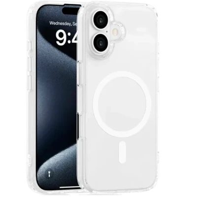 Afbeelding van Just in Case TPU Back Cover Transparant Magnetisch Apple iPhone 16