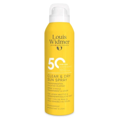 Afbeelding van Louis Widmer Clear &amp; Dry Sun 50 ZP Spray 200ml