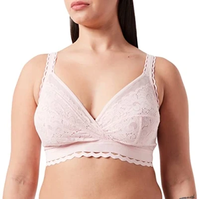 Afbeelding van Playtex Gerecycleerde beha met gekruiste hart voor vrouwen, Roze poeder.
