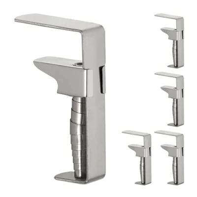 Afbeelding van Relaxdays 5x tafelkleedklemmen rvs verstelbare tafelkleedhouders dikke tafels tot 4 cm