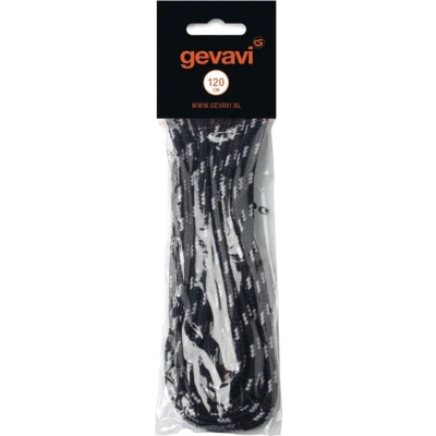 Afbeelding van Gevavi Veters 90cm rond zwart