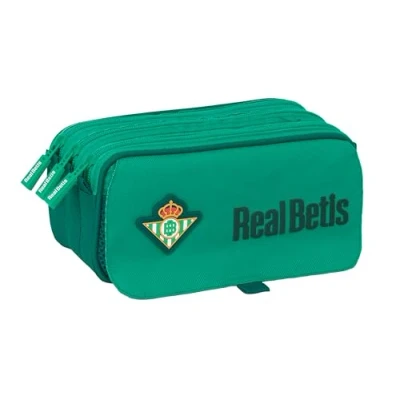 Afbeelding van Pennenetui met 3 vakken Real Betis Balompié Groen 21,5 x 10 8 cm