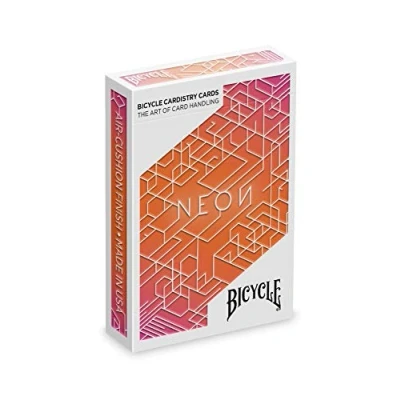 Afbeelding van Fournier Bicycle neonoranje Bump Cardistry speelkaarten