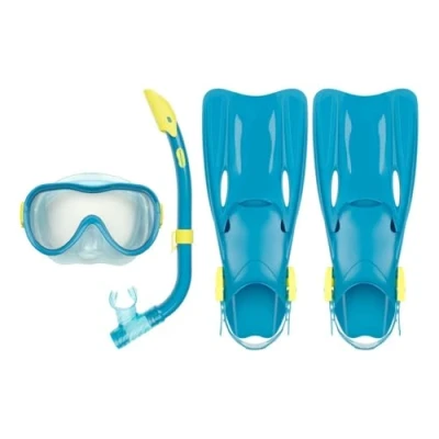Afbeelding van Waimea Duikset Masker/Snorkel/Vliezen Kids Blauw 35 38