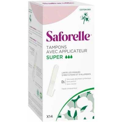 Afbeelding van Saforelle Coton Protect Tampons Inbrengh. Super 14
