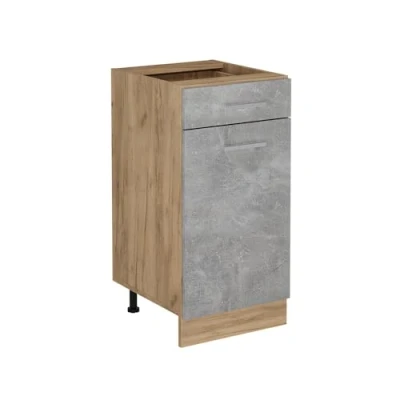 Afbeelding van Vicco Keukenonderkast R Line, Beton/Krachtige eik goud, 40 cm zonder werkblad