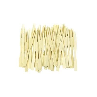 Afbeelding van Set van 50 Vorkvormige aperitiefstokjes 8,5 cm Fackelmann Wood Edition