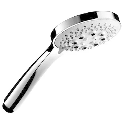 Afbeelding van HotBath Mate handdouche met 3 standen 23cm 10cm ABS kunststof nikkel Geborsteld