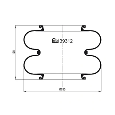 Afbeelding van Febi Bilstein Veerbalg 39312