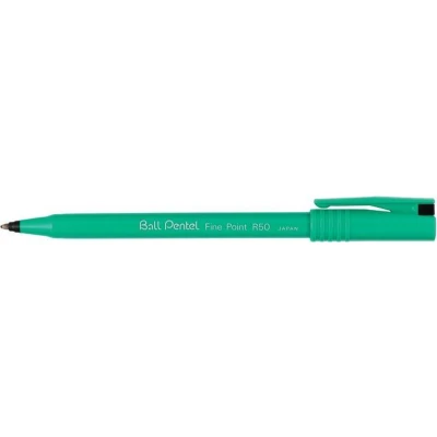 Afbeelding van Pentel roller Ball R50/R56 zwart, medium schrift liquid ink